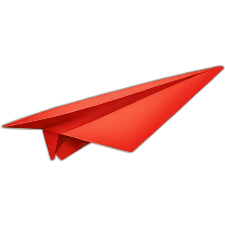 RED PAPER PLANE emoji