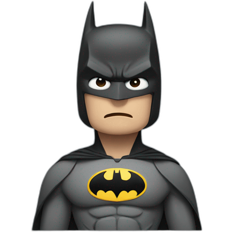 batman looking confused emoji