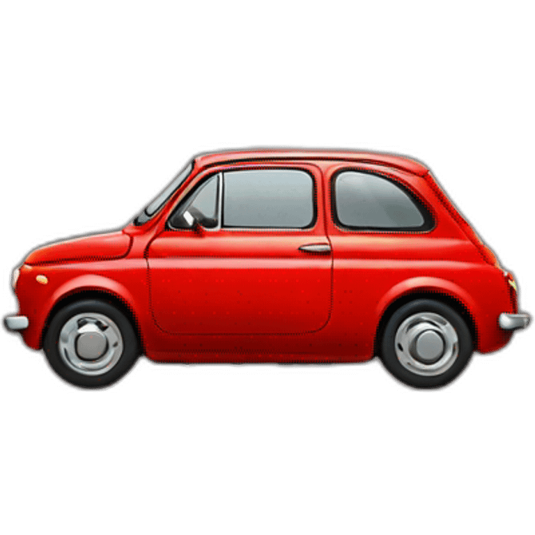 500 red fiat car emoji