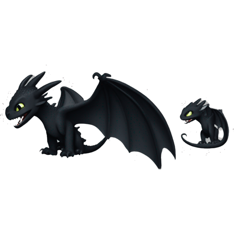 Toothless dragon night fury  emoji