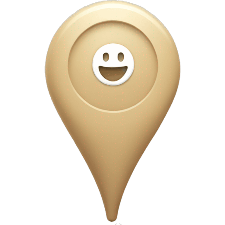 beige location pin emoji