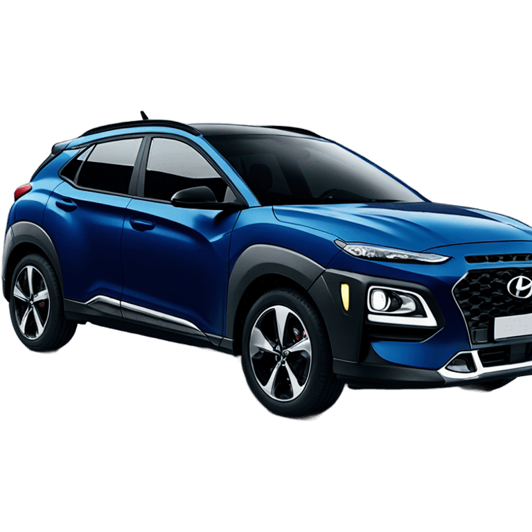 Dark blue hyundai kona emoji