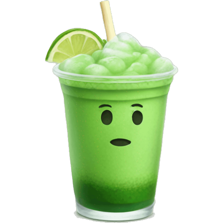 Iced matcha drink emoji