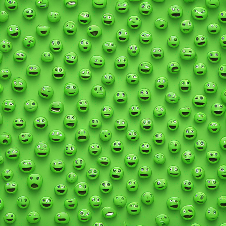 green emoji.  emoji