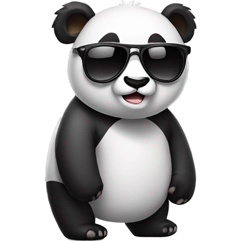 Panda wearing sunglasses emoji