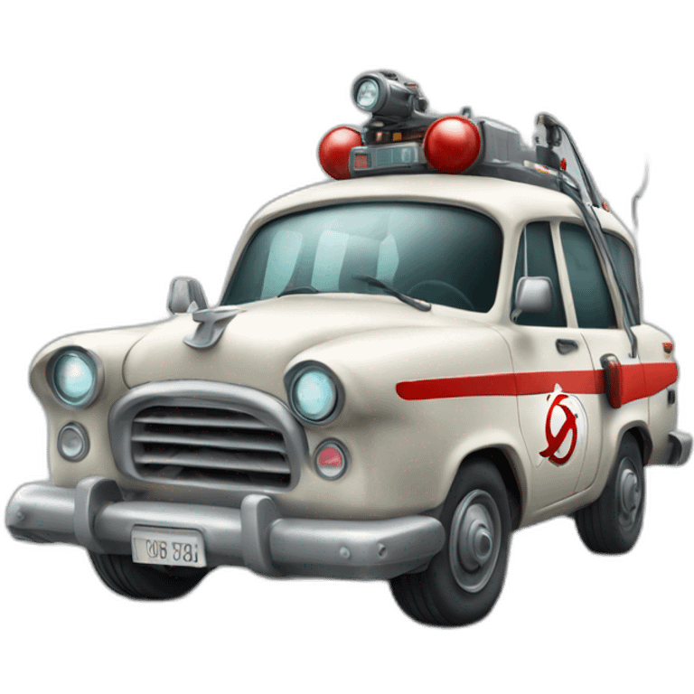 Voiture ghost buster emoji