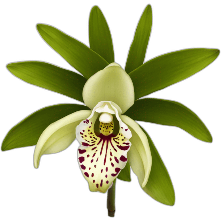 Cymbidium orchid  emoji