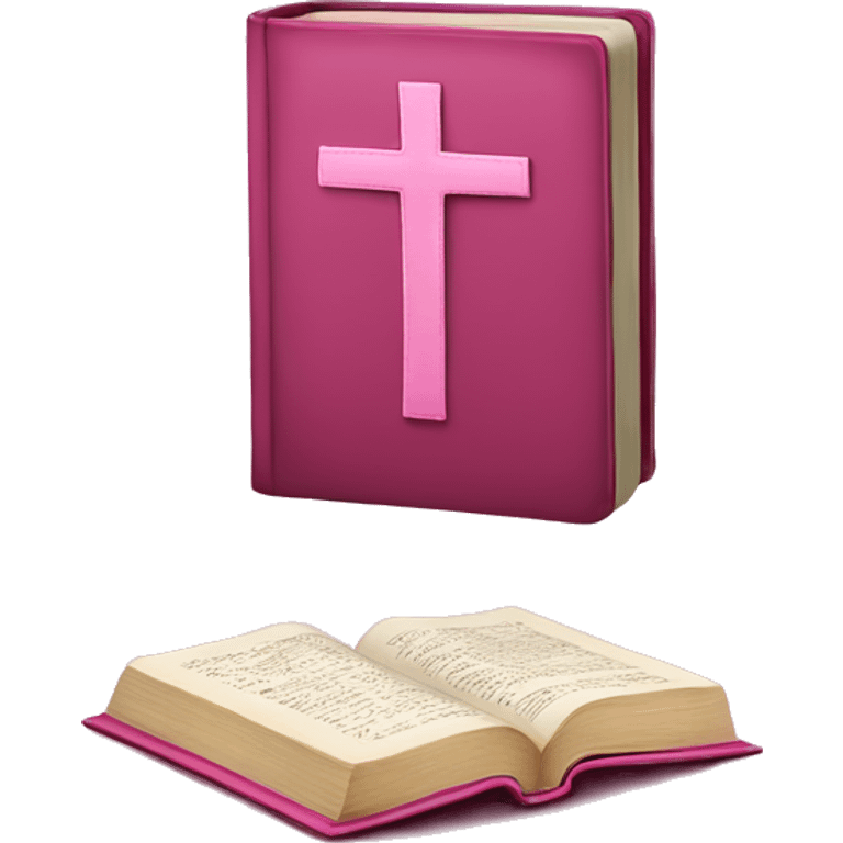 Pink Bible emoji