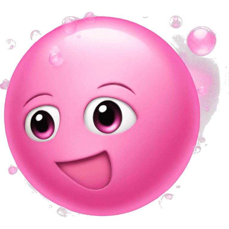 pink bubbles emoji