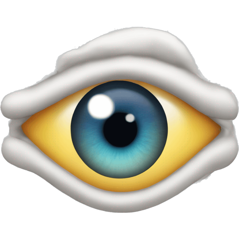 eye with rings around  emoji