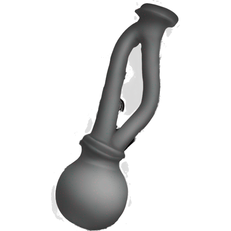 White bong with black paisley print emoji