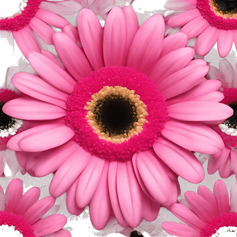 Pink Gerbera single  emoji