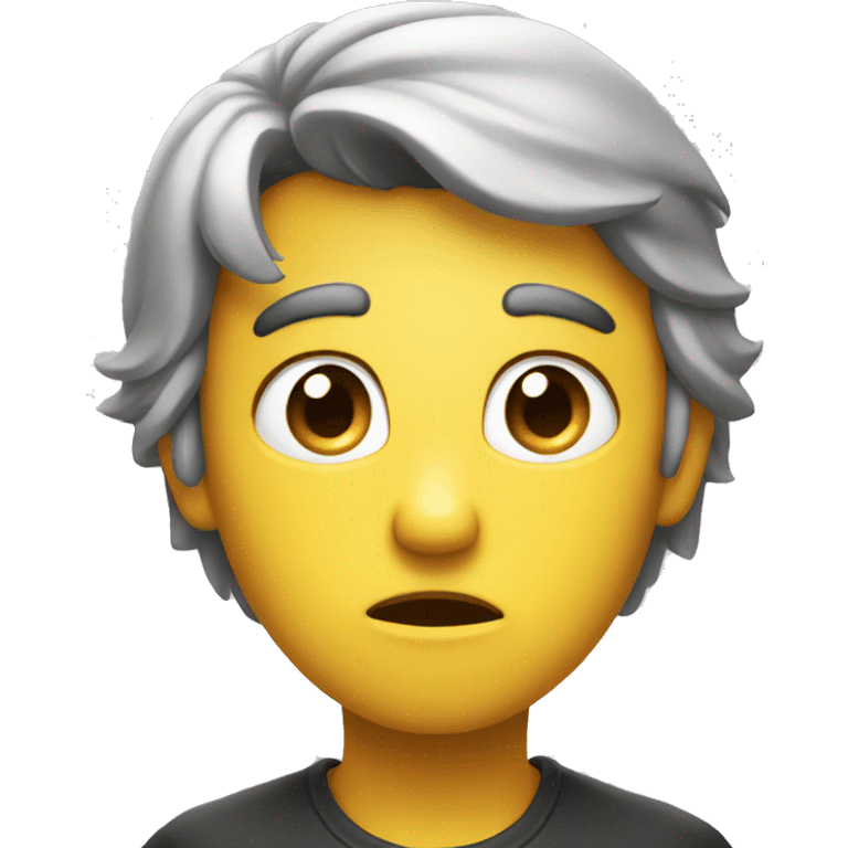 Concerned face apple empji emoji