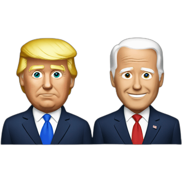 trump and biden emoji