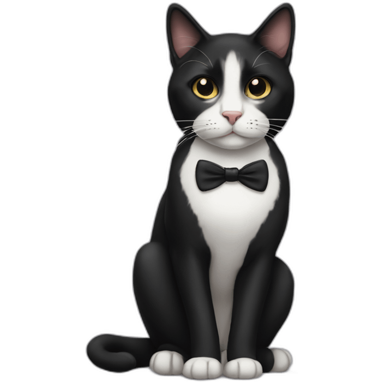 tuxedo-cat-mustache emoji