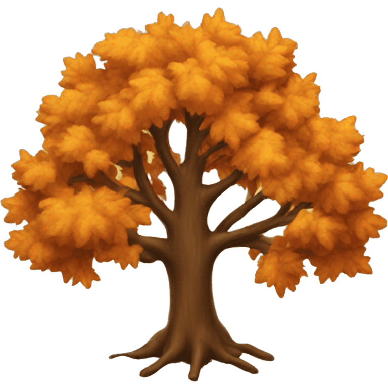 Autumn tree emoji