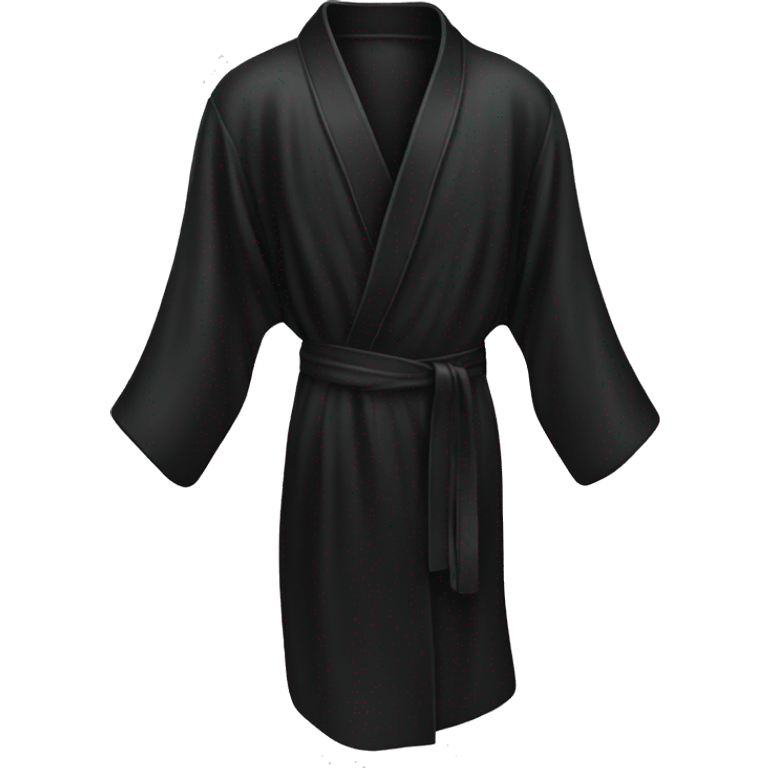 Black silk robe  emoji