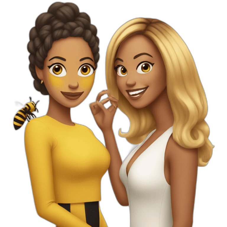 Beyoncé and bee emoji