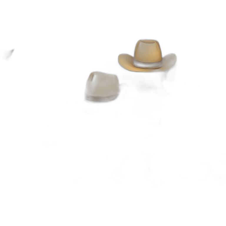 cowboy with many hats stacked on top of each other emoji