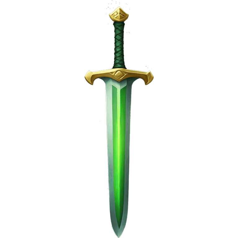 Green sword  emoji