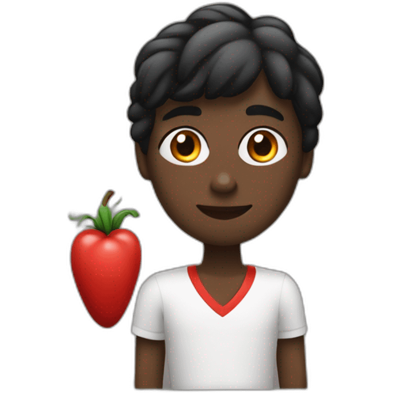 Coração preto e vermelho emoji