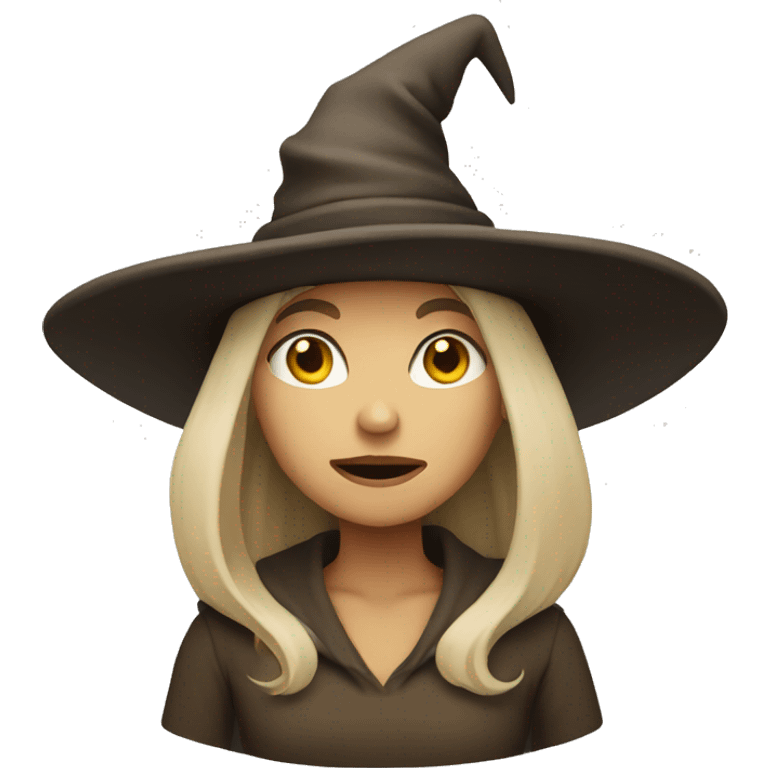 Beige witch emoji