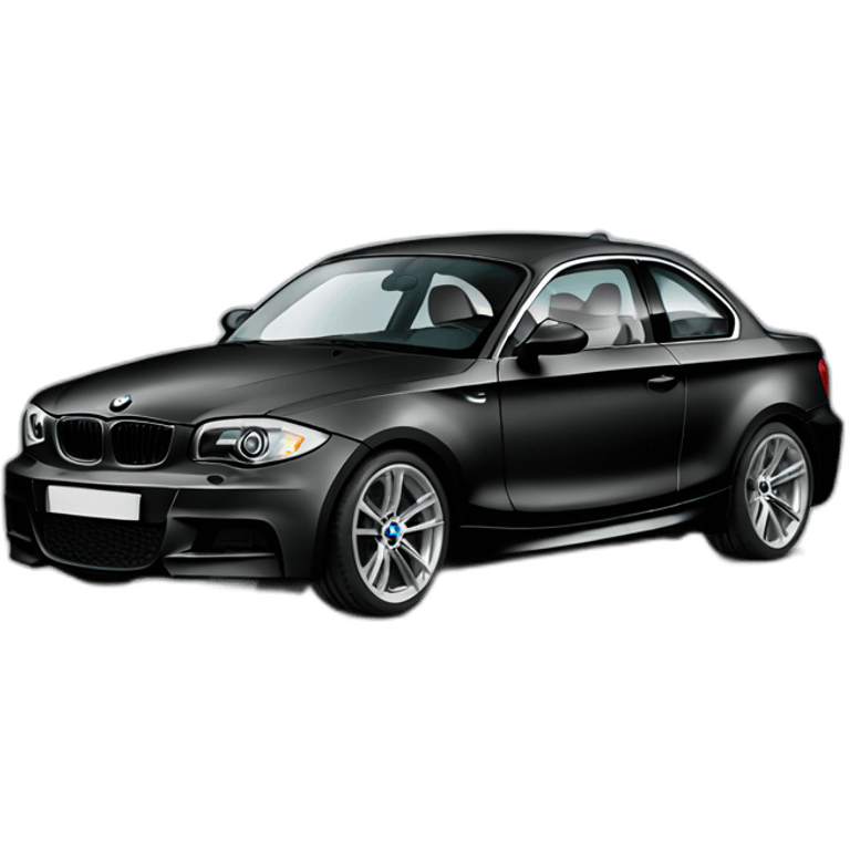 BMW 135i couple black emoji