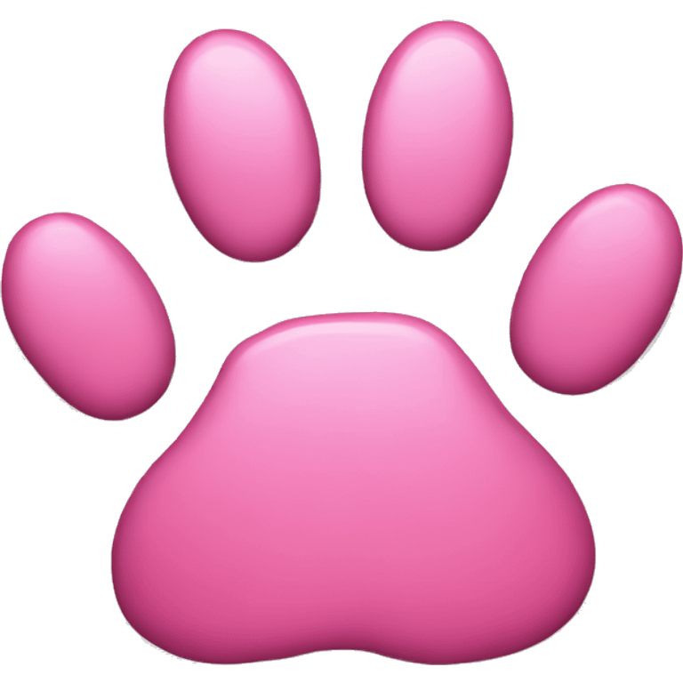 pink dog paws emoji