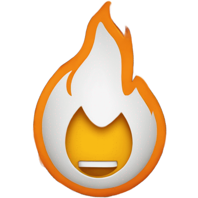 Flame with face  emoji