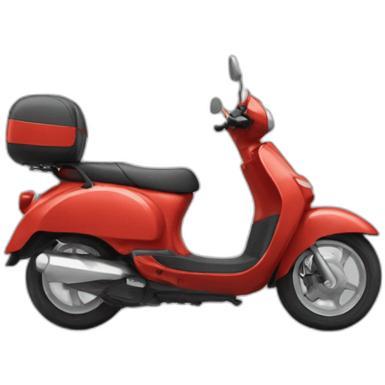 Chat sur un scooter emoji