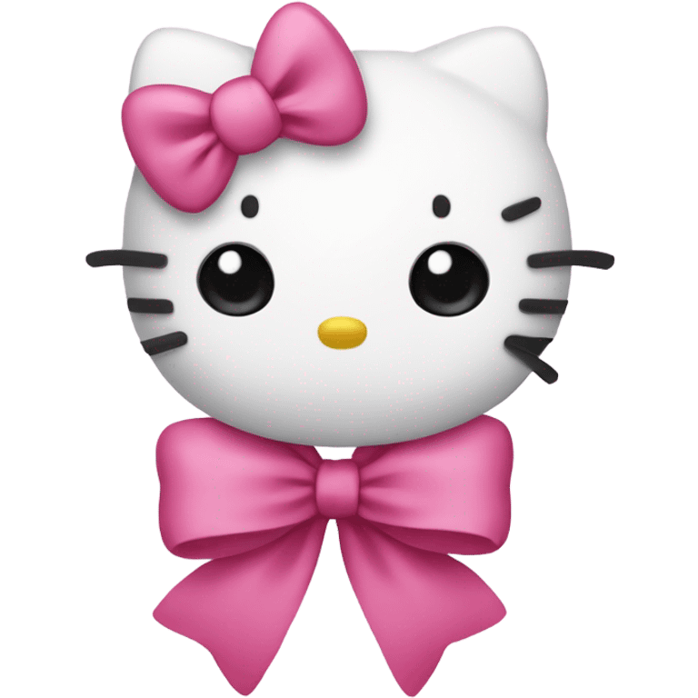 Hello kitty with a bow emoji