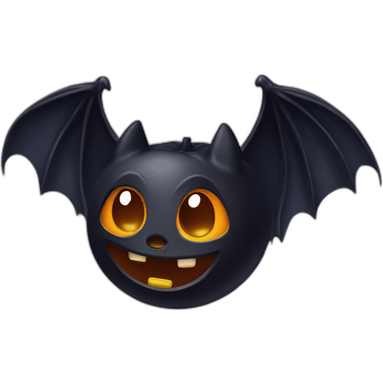 halloween flying bat emoji