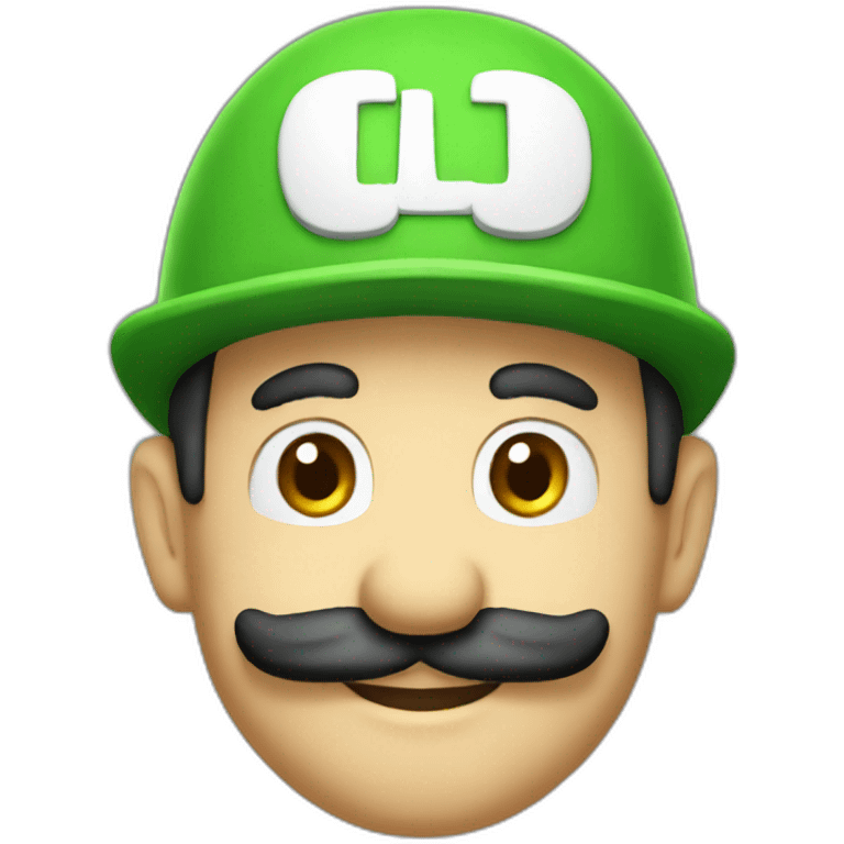 Luigi with a hat emoji