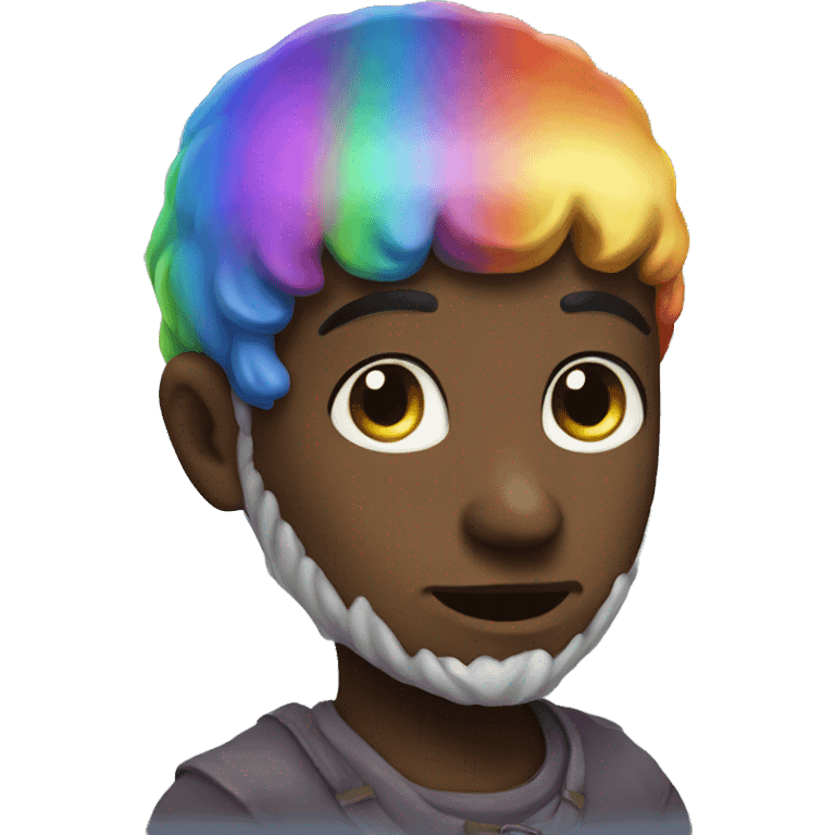 Rainbow moon emoji