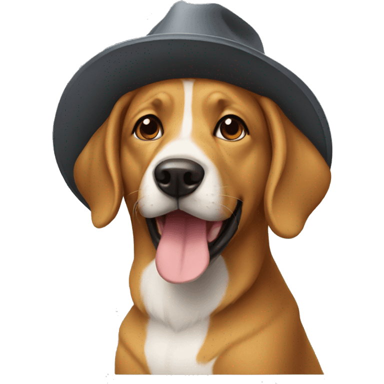 dog in hat emoji