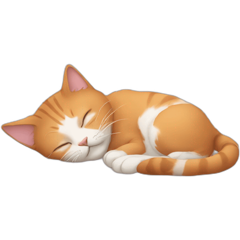 sleeping cat on bed emoji