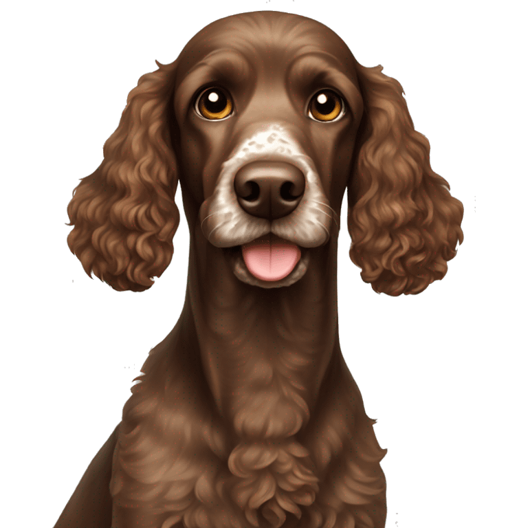 Brown Poodle pointer emoji