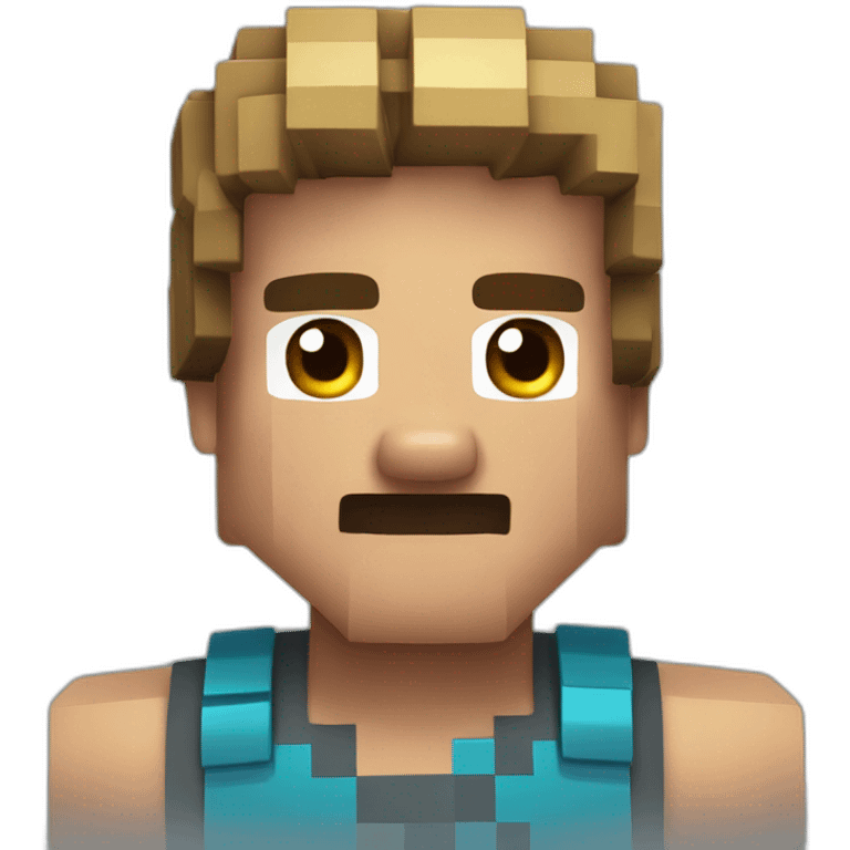 Steve of minecraft emoji