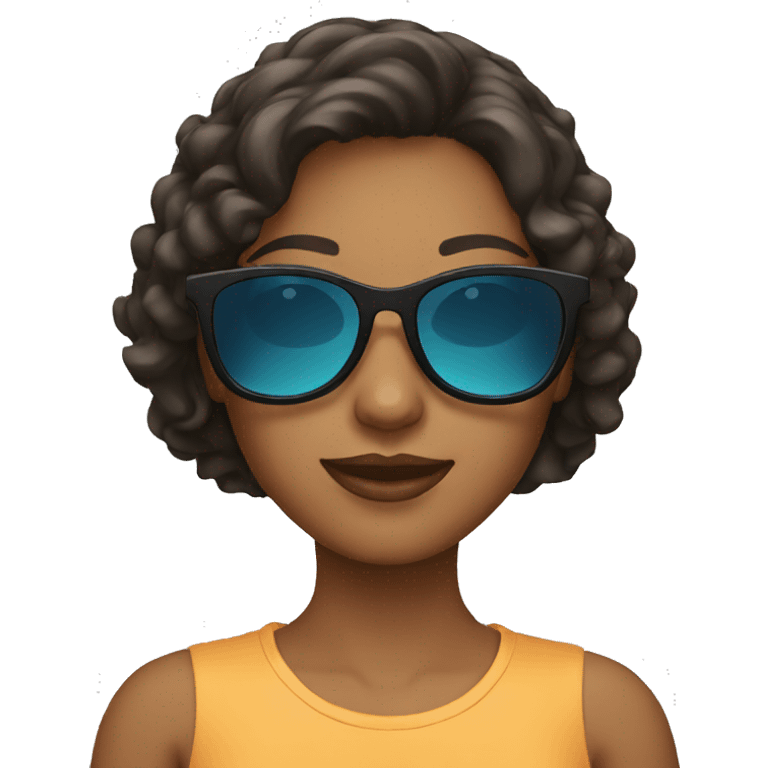 Girl with sunglasses  emoji