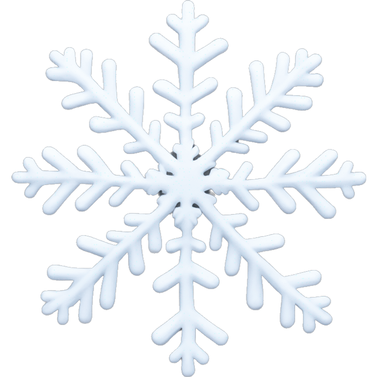 White snowflake emoji