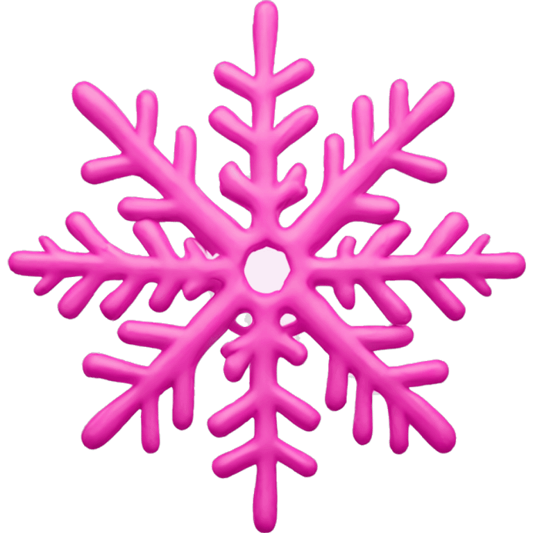 Pink snowflake emoji