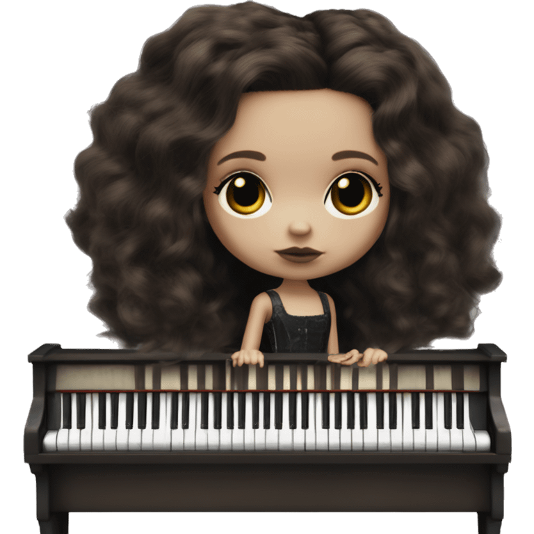 Blythe doll mezzo piano dark aesthetic grunge rusted emoji