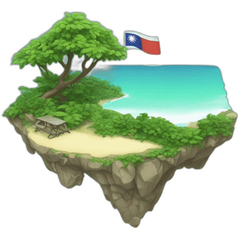 Taiwan island emoji