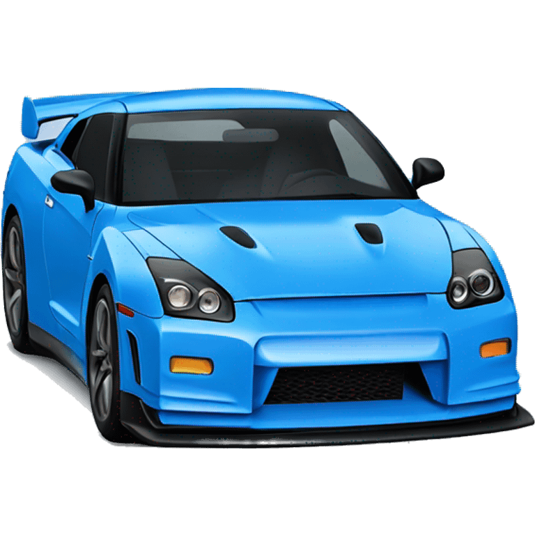 blue gtr car emoji