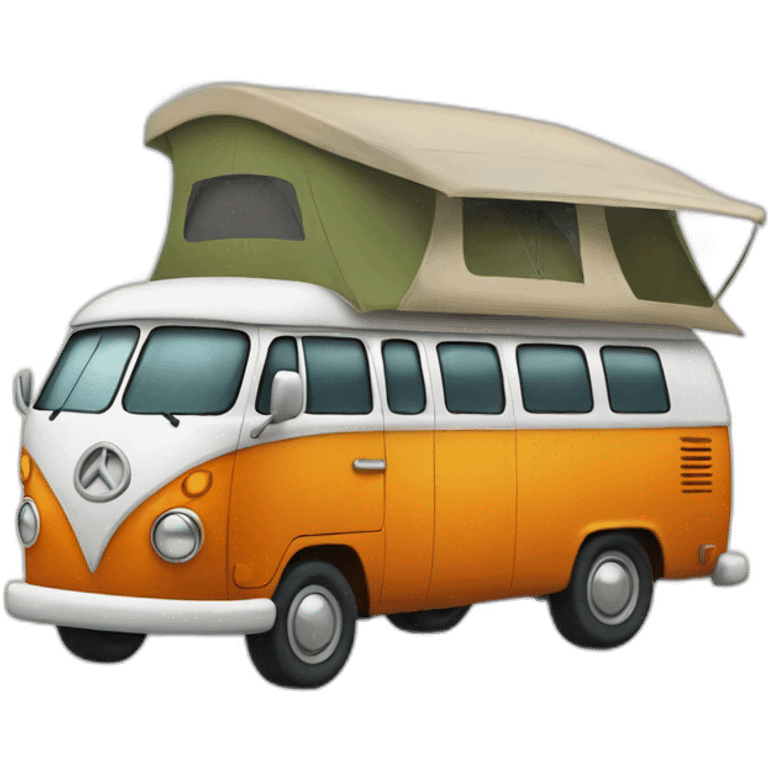 Camping bus emoji