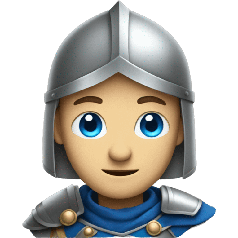 Knight with blue eyes emoji