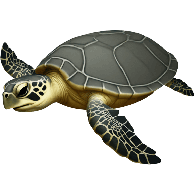 Sea turtle outline simple emoji