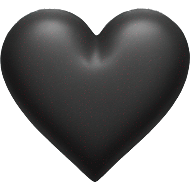 Charcoal color heart emoji