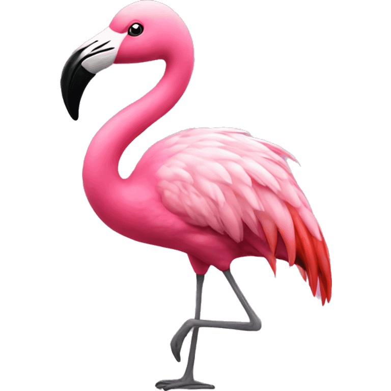 Flamingo with a hoodie  emoji