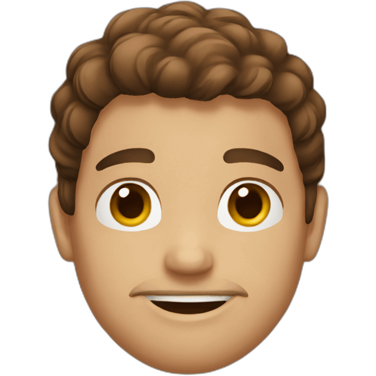 Brown haired guys emoji